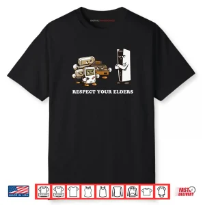 Respect Your Elders T Retro 90s Gaming Shirt
