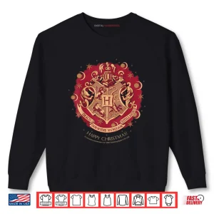 Sweatshirt Happy Christmas Hogwarts Emblem Shirt