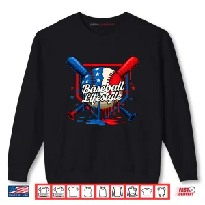 Sweatshirt Baseball Life Style 101 Drip Baseball Shirt