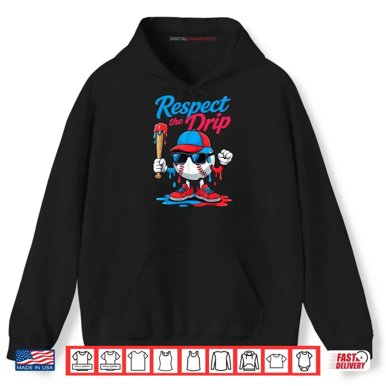 Hoodie Baseball Life Style 101 Apparel Youth Drip Baseball Shirt 1