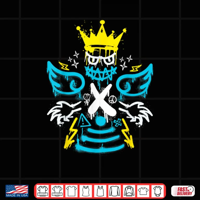 Design Streetwear Retro Gamma Blue Matching Shirt