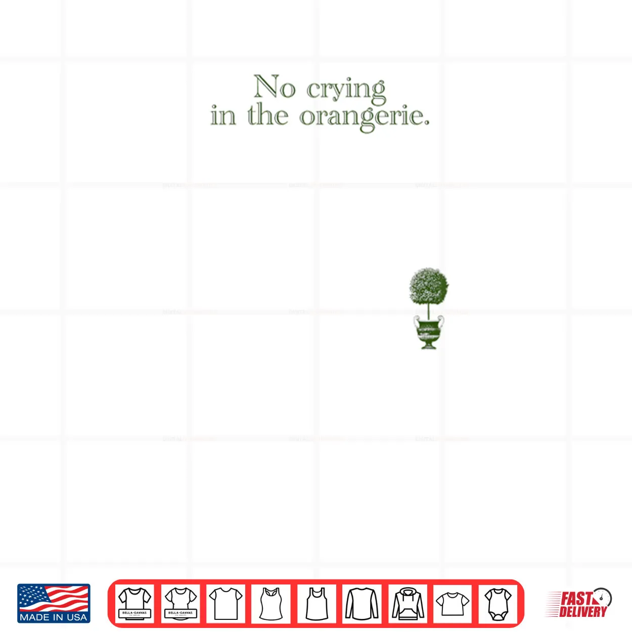 No Crying In The Orangerie Shirt No Crying In The Orangerie Shirt