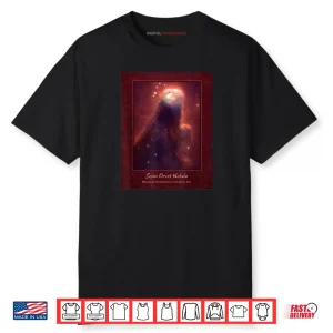 Jesus Christ Nebula Monoceros Constellation Orion Burgundy Shirt