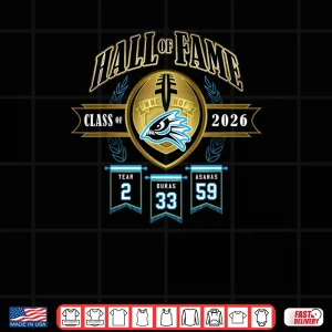 Design 2026 HOF Piranhas Flag Football 2 33 59 Shirt