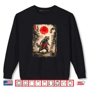 Samurai Raccoon Japanese Art Shirt 1 Sweatshirt Samurai Raccoon Japanese Art Shirt