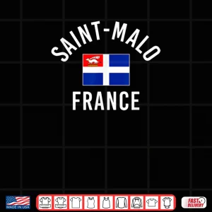 Design Saint Malo France Flag Shirt