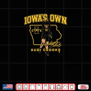 Design Audi Crooks State Star Iowa State Basketball Shirt
