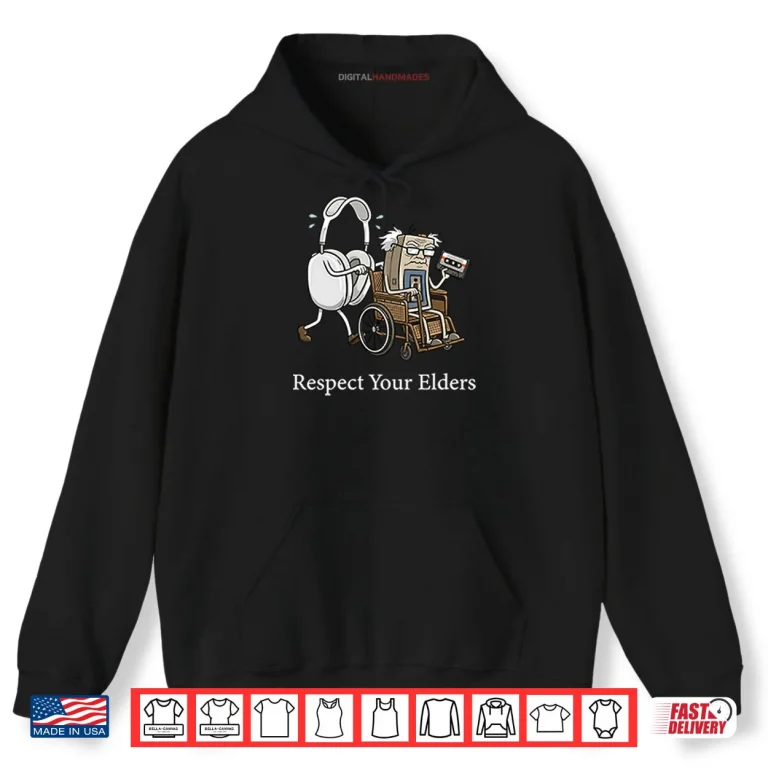 Hoodie Gaming Tech Focus Respect Your Elders Shirt