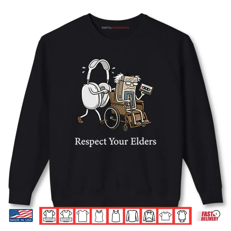 Sweatshirt Gaming Tech Focus Respect Your Elders Shirt