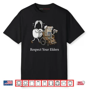 Gaming & Tech Focus Respect Your Elders Shirt