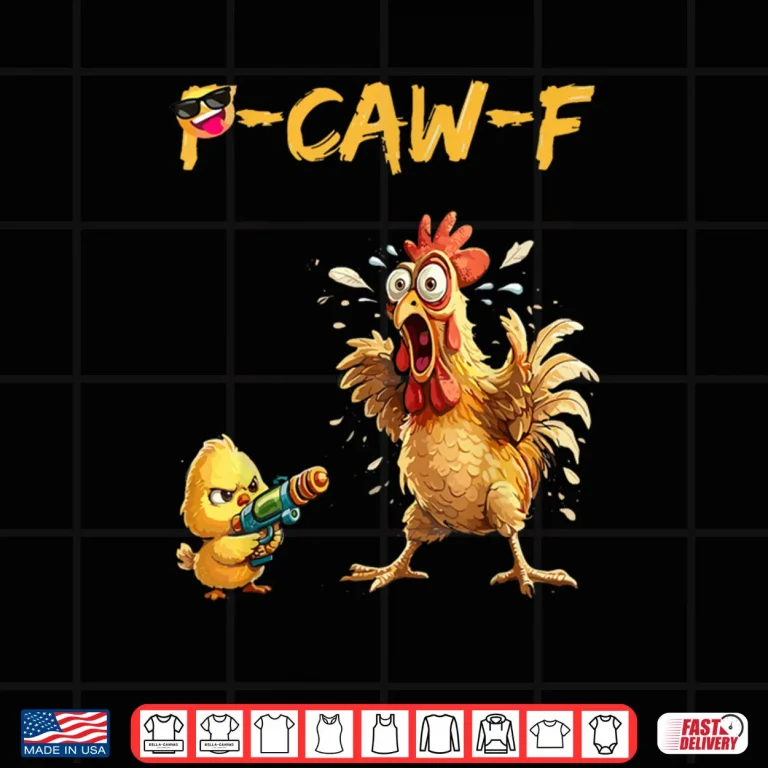 Design Funny Rooster Caw F Chicken Shirt