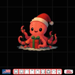 Design Cute Christmas Octopus Holiday Shirt