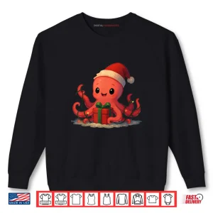 Sweatshirt Cute Christmas Octopus Holiday Shirt