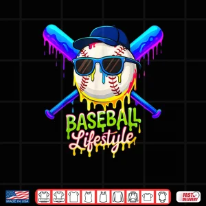 Baseball Life Style 101 Apparel Youth Drip Baseball Shirt 3 Design Baseball Life Style 101 Apparel Youth Drip Baseball Shirt