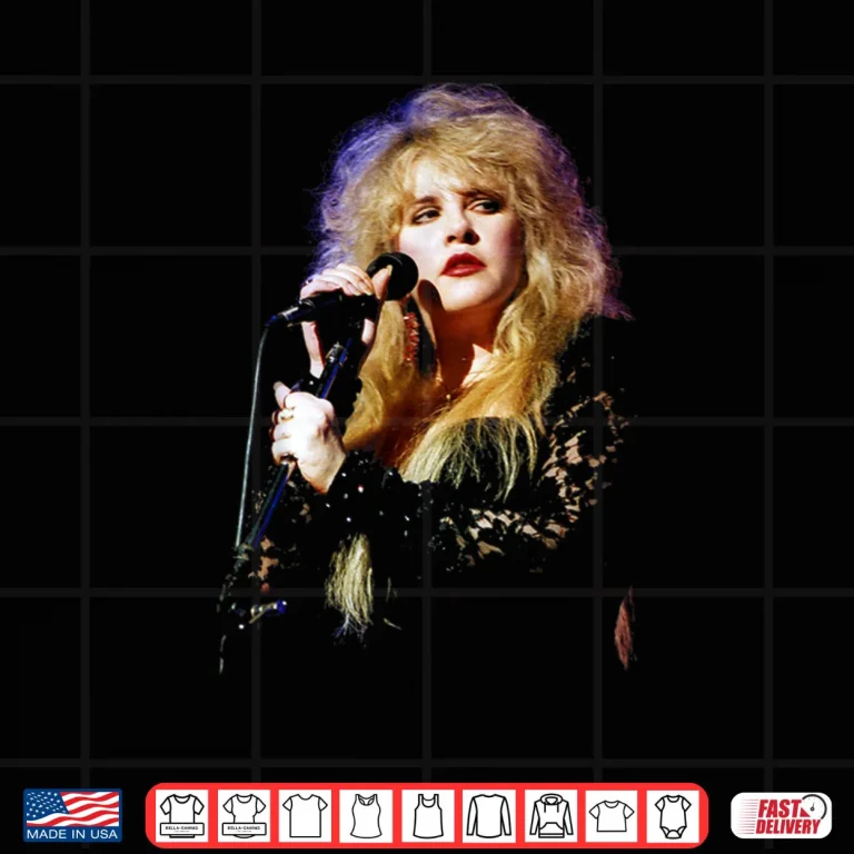 Design Stevie Nicks Fleetwood Mac Singer Live 1990 Shirt