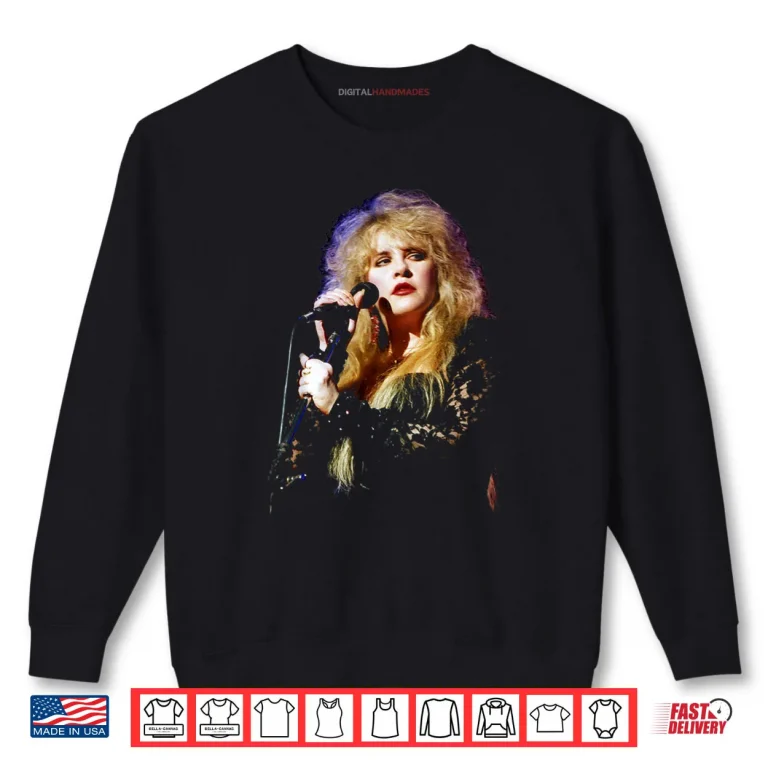 Sweatshirt Stevie Nicks Fleetwood Mac Singer Live 1990 Shirt
