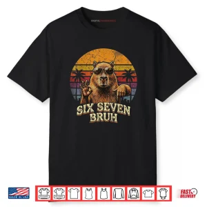 Six Seven Bruh 67 Capybara Shirt