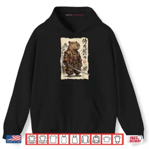 Samurai Capybara Japanese Art Vintage Graphic Animal Shirt 2 Hoodie Samurai Capybara Japanese Art Vintage Graphic Animal Shirt