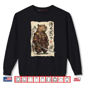 Samurai Capybara Japanese Art Vintage Graphic Animal Shirt 1 Sweatshirt Samurai Capybara Japanese Art Vintage Graphic Animal Shirt