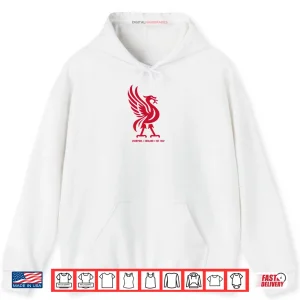 Hoodie Liverpool England Est. 1207 Colossal Liverbird Red Shirt