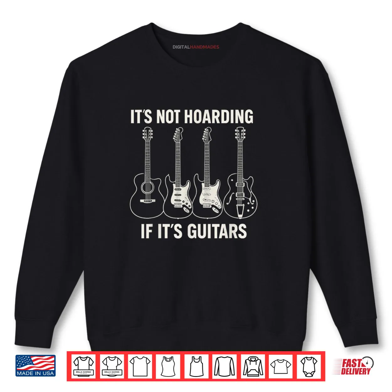 It’s Not Hoarding If It’s Guitars Father’s Day Shirt It’s Not Hoarding If It’s Guitars Father’s Day Shirt
