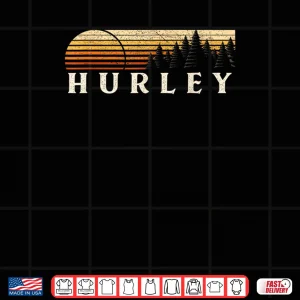 Hurley KY Vintage Sunset Retro Shirt 3 Design Hurley KY Vintage Sunset Retro Shirt
