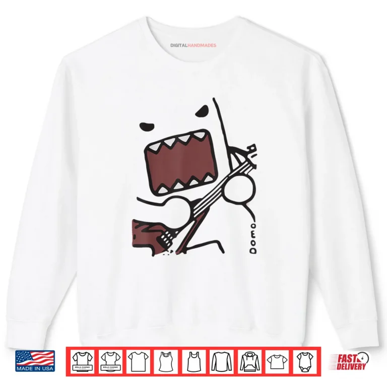 Sweatshirt Guitar Domo Y2k Japanese Shirt