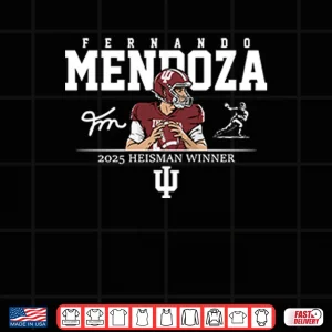 Design Fernando Mendoza 2025 Heisman Winner Shirt