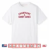Champagne and Candy Canes Funny Christmas Holiday Xmas Shirt