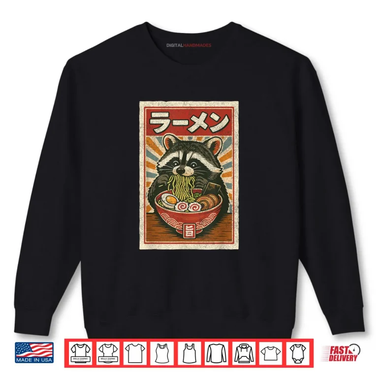 Sweatshirt Ramen Raccoon Shirt