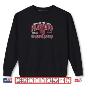 Sweatshirt Oklahoma Sooners College Football Playoff CFP 2025 26 Black Shirt
