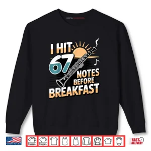 Sweatshirt Oboe Player Orchestra 67 Meme Joke Marching Band Shirt