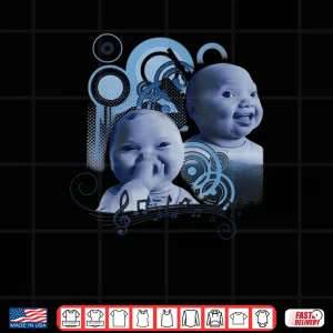 Design Holding Back A Laugh AI Baby Laughing Meme Shirt