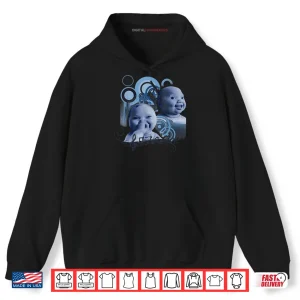 Hoodie Holding Back A Laugh AI Baby Laughing Meme Shirt