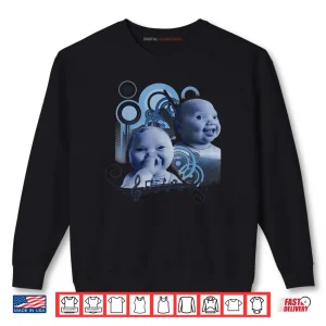 Sweatshirt Holding Back A Laugh AI Baby Laughing Meme Shirt