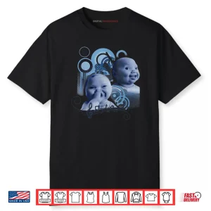 Holding Back A Laugh AI Baby Laughing Meme Shirt