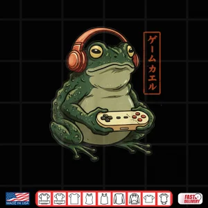Design Gamer Frog Art Gaming Shirt