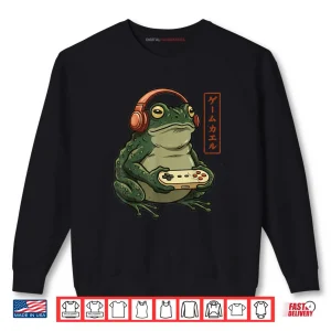 Sweatshirt Gamer Frog Art Gaming Shirt