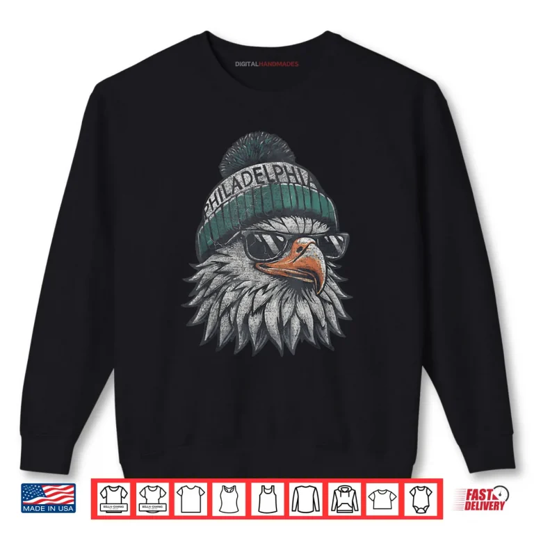 Sweatshirt Eagle with Sunglasses Cool Shirt