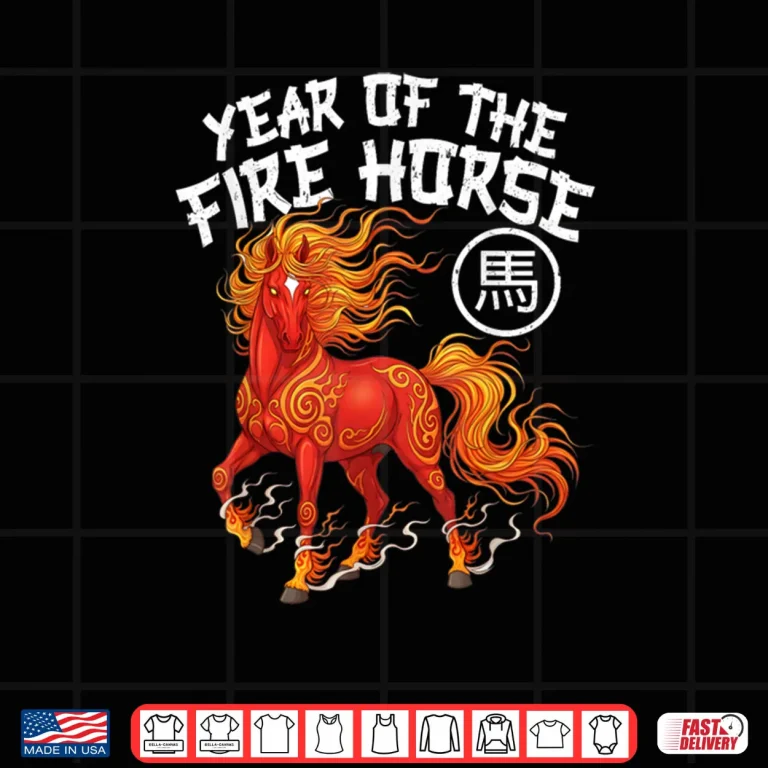 Design Year of The Fire Horse Chinese New Year 2026 Zodiac Horse Shirt