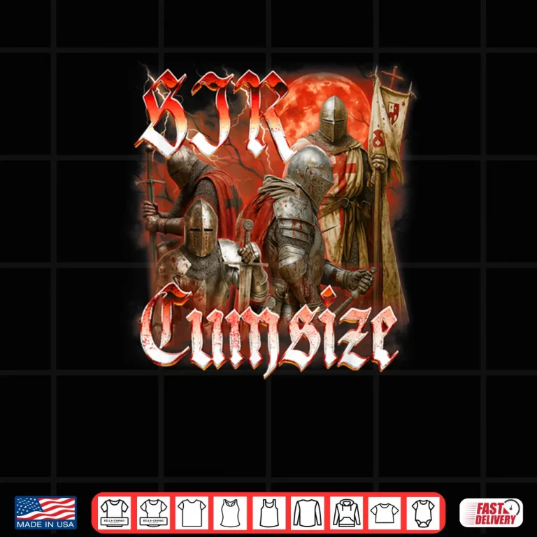 Design Medieval Knight Armor Castlecore Renaissance Sir Cumsize Shirt