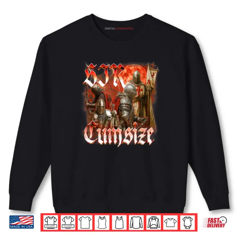 Sweatshirt Medieval Knight Armor Castlecore Renaissance Sir Cumsize Shirt