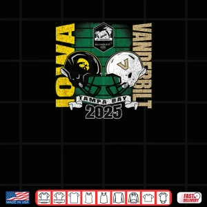 Iowa Hawkeyes vs Vanderbilt Commodores ReliaQuest Bowl 2025 Shirt 3 Design Iowa Hawkeyes vs Vanderbilt Commodores ReliaQuest Bowl 2025 Shirt