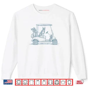 Sweatshirt German Shepherd Dad Golf Car Golfing Golfer Sport Game Day Shirt