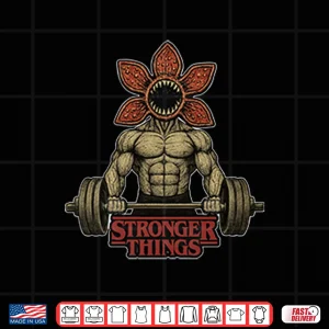 Demogorgon Weightlifting Stronger Things Shirt 3 Design Demogorgon Weightlifting Stronger Things Shirt