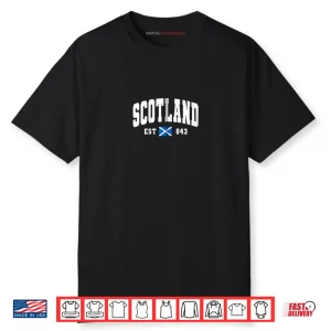 Scotland Est 843 Scottish Flag Shirt