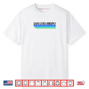 San Luis Obispo California Retro San Luis Obispo CA CV29X Shirt