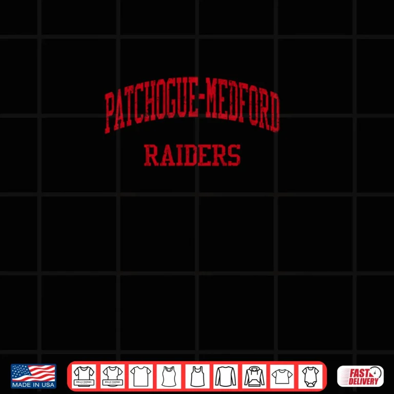 Design Patchogue Medford High School HS Medford NY Vintage Sports Shirt