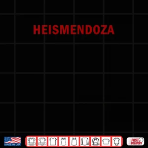 Design HEISMENDOZA 15 Mendoza Name Pride Bold Red Shirt