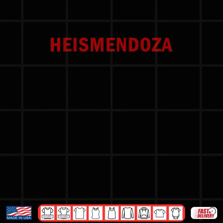 Design HEISMENDOZA 15 Mendoza Name Pride Bold Red Shirt